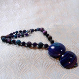 purple chunky necklace design