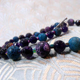 semi-precious purple beads