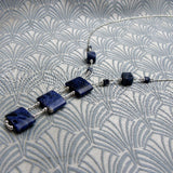 delicate semi-precious bead necklace, dainty semi-precious necklace NM13