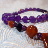 chunky purple agate beads