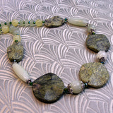 jade necklace, jade semi-precious nbead necklace, jade semi-precious stone necklace uk