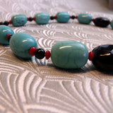 necklace chunky turquoise beads