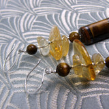 gemstone statement earrings