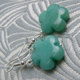 short drop semi-precious stone earrings uk