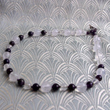 short length amethyst necklace handmade uk