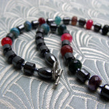 short chunky agate necklace handmade uk