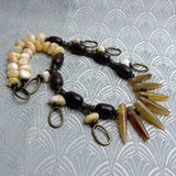 chunky necklace handmade semi-precious stone beads