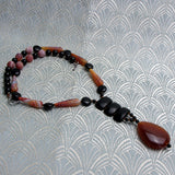 short semi-precious stone necklace handmade uk
