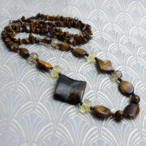 Long chunky necklace, chunky bead necklace, beaded necklace CC84