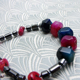 handmade chunky semi-precious stone necklace