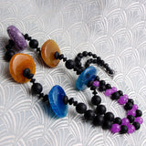 long chunky semi-precious necklace