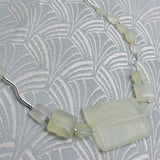 jade necklace, semi-precious bead necklace, jade semi-precious stone necklace