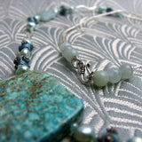 blue jasper semi-precious stone beads