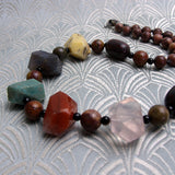 short chunky handmade necklace