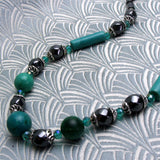turquoise unusual handcrafted necklace desigbn