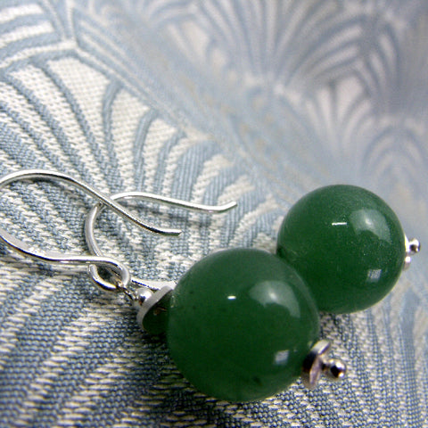 short semi-precious stone earrings, semi-precious bead earrings DD5