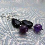 handmade amethyst earrings