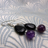 amethyst handmade drop earrings