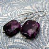 short drop jasper earrings
