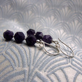 amethyst drop earring design