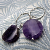 amethyst earrings handmade uk