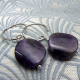 amethyst handmade drop earrings