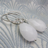 white drop earrings uk