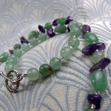 short green chunky gemstone necklace