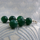 green drop earrings uk, 