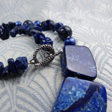 chunky blue gemstone beads