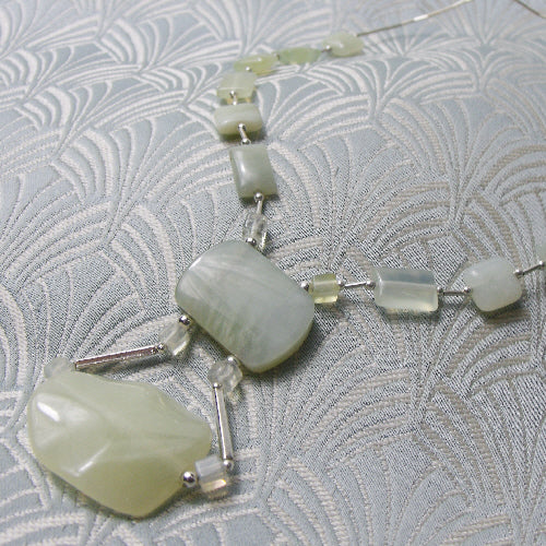 delicate jade necklace, dainty jade necklace