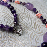 amethyst semi-precious purple beads