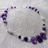 delicate amethyst necklace