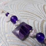 dainty semi-precious amethyst beads