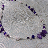 delicate purple semi-precious necklace