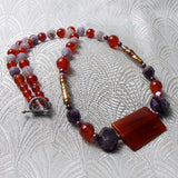 handmade carnelian necklace