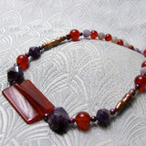 semi-precious handmade beaded necklace