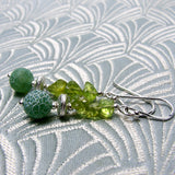 dainty  green earrings