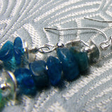 delicate blue apatite semi-precious beads