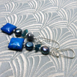 handmade turquoise bead earrings