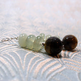 semi-precious jade earrings uk