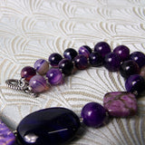 chunky purple beads