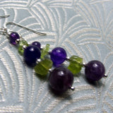 dainty purple amethyst earring design
