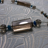 smoky quartz sterling silver beads