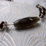 smoky quartz semi-precious beads