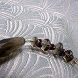 smoky quartz delicate beads