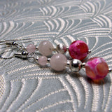 pink semi-precious beaded jewellery