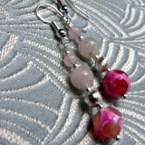 pink handmade earrings uk