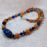 handmade semi-precious bead necklace design