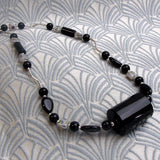 semi-precious stone sterling silver dainty necklace